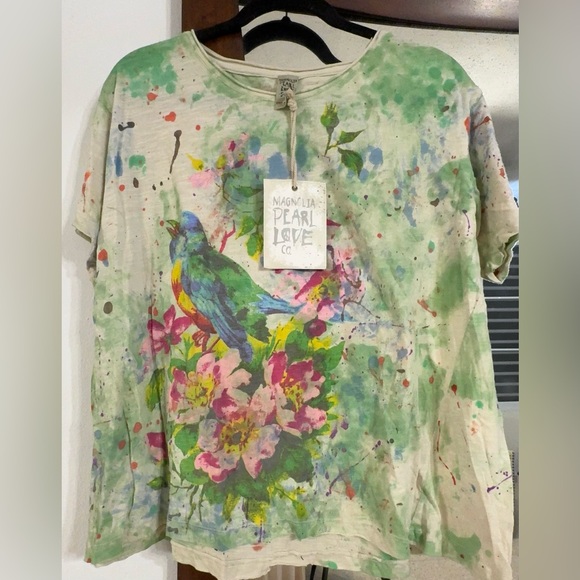 Magnolia Pearl Tops - Magnolia Pearl Floral Songbird Art Class T 🕊🌸 Sold Out